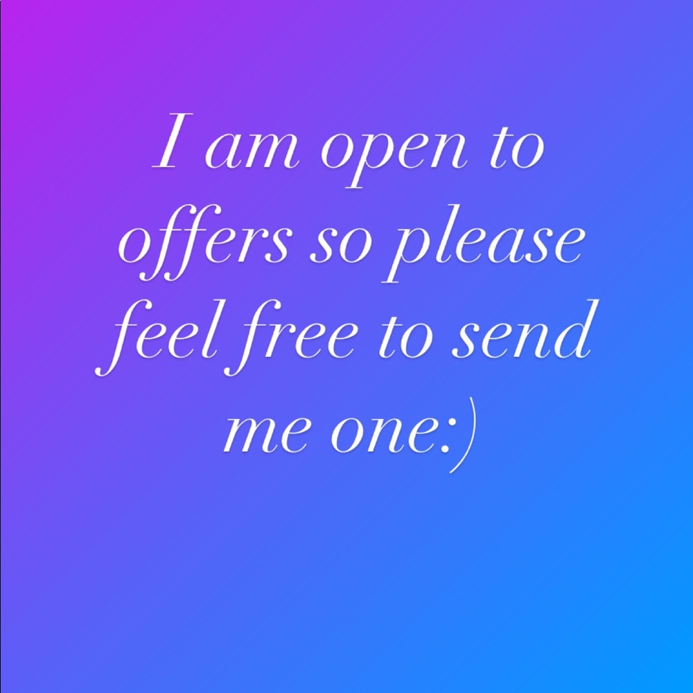 Open to reasonable offers!